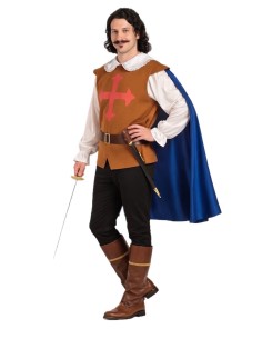 Costume da Moschettiere Taglia L - di alta qualità, ideale per carnevale, feste a tema ed eventi speciali 2